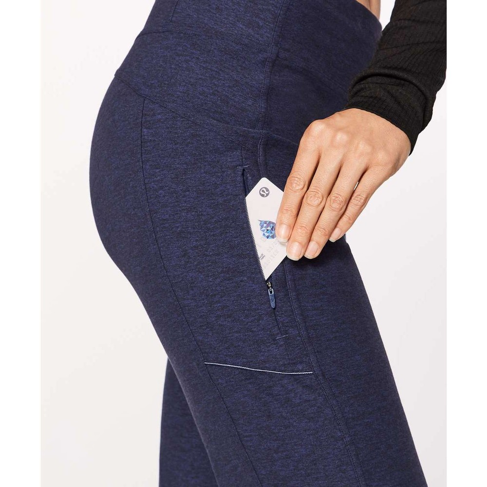 Lululemon High-Rise Run On Jogger Pants Women's Sze 2 Heathered Hero Blue Rulu - Picture 4 of 11